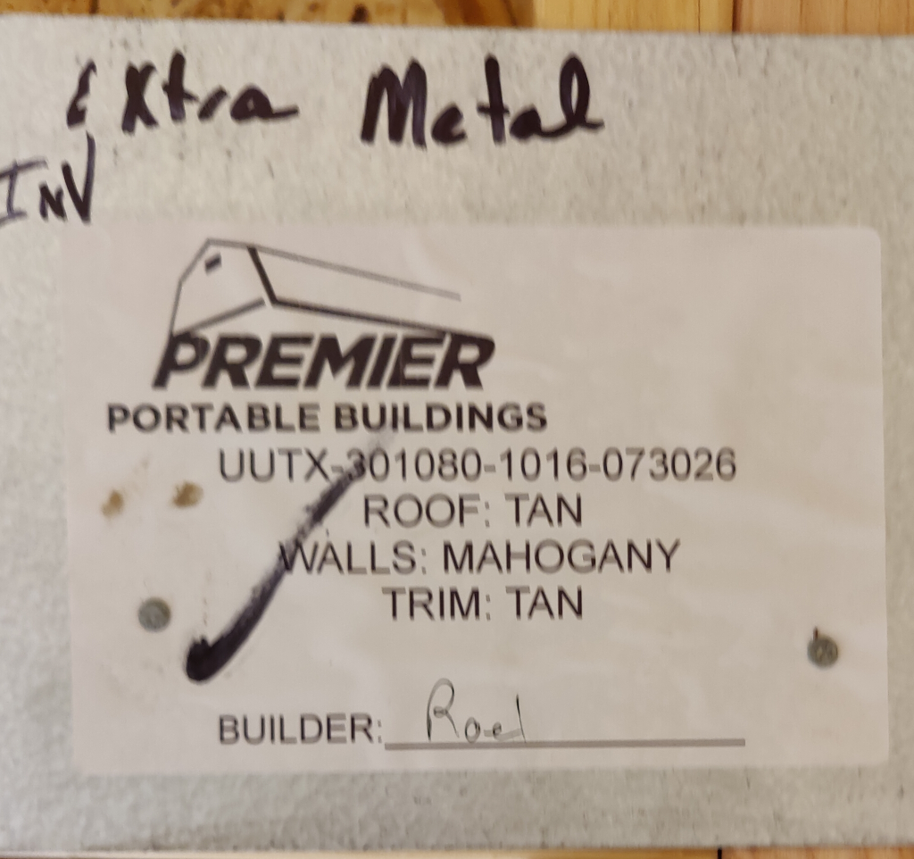 Serial Number Plate